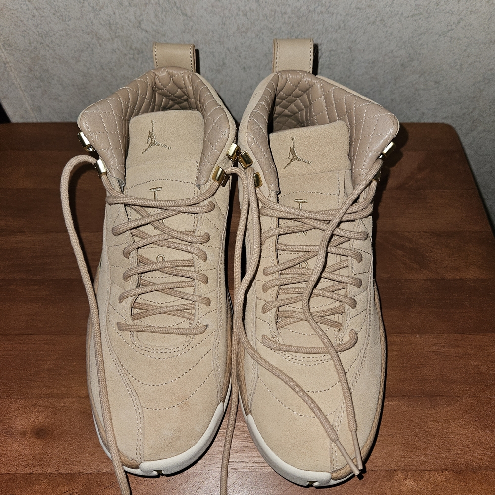 Nike Air Jordan Women’s Tan Suede High-Top Sneakers